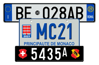European Custom License Plates