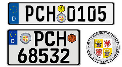 Mecklenburg-Vorponmern License Plates