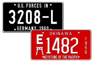 Military Custom License Plates