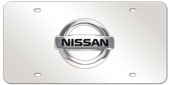 Nissan chrome front license plate #4