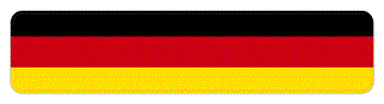 GERMAN EUROPEAN SIZE FLAG LICENSE PLATE