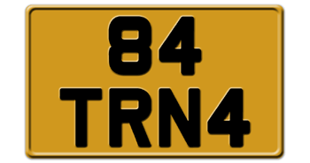 BRITAIN/UK REAR SQUARE LICENSE PLATE ISSUED BETWEEN 1973 AND AUGUST 2001 FOR YOUR TRUCK/LORRY -