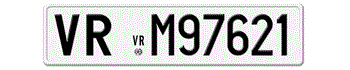 ITALY 1977-1994 LICENSE PLATE PROVINCE OF VERONA - 