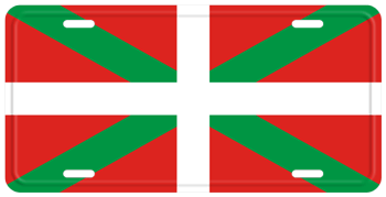BASQUE FLAG LICENSE PLATE