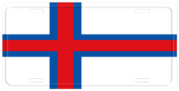 FARöE ISLANDS FLAG LICENSE PLATE