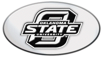 OKLAHOMA STATE NCAA (NATIONAL COLLEGIATE ATHLETIC ASSOCIATION) EMBLEM 3D OVAL TRAILER HITCH COVER