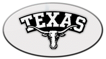 TEXAS NCAA (NATIONAL COLLEGIATE ATHLETIC ASSOCIATION) EMBLEM 3D OVAL TRAILER HITCH COVER
