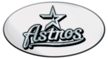 HOUSTON ASTROS MLB (MAJOR LEAGUE BASEBALL) EMBLEM 3D OVAL TRAILER HITCH COVER