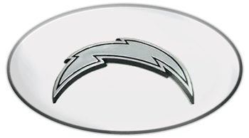 SAN DIEGO CHARGERS NFL (NATIONAL FOOTBALL LEAGUE) EMBLEM 3D OVAL TRAILER HITCH COVER