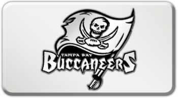 TAMPA BAY BUCCANEERS NFL (NATIONAL FOOTBALL LEAGUE) EMBLEM 3D RECTANGLE TRAILER HITCH COVER