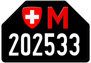 SWISS MILITARY LICENSE PLATE - 