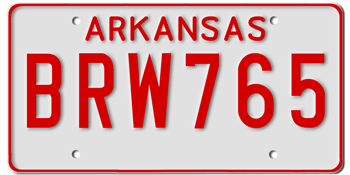 1968 ARKANSAS STATE LICENSE PLATE-- - This plate also used in years 69, 70, 71, 72, 73, and 75