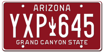 1980 ARIZONA STATE LICENSE PLATE-- - This plate also used in years 81, 82, 83, 84, 85, 86, 87, 88, 89, 90, 91, 92, and at least through 93
