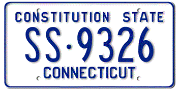 1974 CONNECTICUT STATE LICENSE PLATE-- - This plate also used in 1975