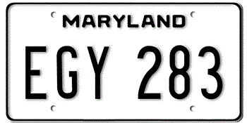 1981 MARYLAND STATE LICENSE PLATE-- - This plate also used in 82, 83, 84, and 1985