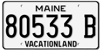 1979 MAINE STATE LICENSE PLATE-- - This plate also used in years 80, 81, 82, 83, 84, 85, and 86