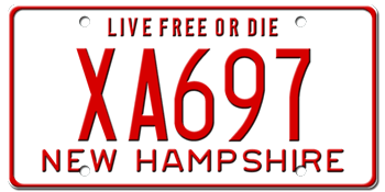 1978 NEW HAMPSHIRE STATE LICENSE PLATE--