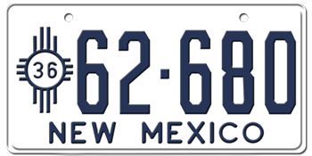 1936 NEW MEXICO STATE LICENSE PLATE--