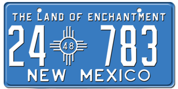 1948 NEW MEXICO STATE LICENSE PLATE--