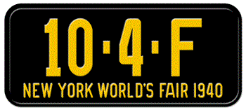 1940 NEW YORK STATE LICENSE PLATE--