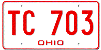 1976 OHIO STATE LICENSE PLATE-- - This plate was also used in 77, 78, and 1979