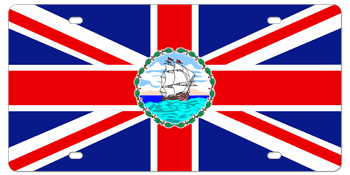 GUYANA HISTORICAL GOVERNOR'S FLAG (BRITISH GUIANA) LICENSE PLATE