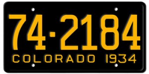 Colorado License Plates