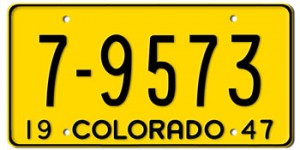 Colorado License Plates