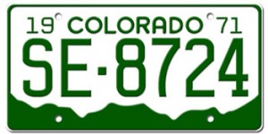 Colorado License Plates