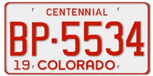 Colorado License Plates