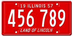 Illinois License Plates 1957 Illinois License Plates