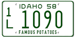 Idaho License Plates Idaho License Plates