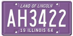 Illinois License Plates 1964 Illinois License Plates