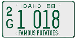 Idaho License Plates Idaho License Plates