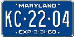 Maryland License Plates Maryland License Plates
