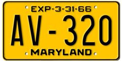 Maryland License Plates Maryland License Plates