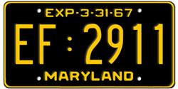 Maryland License Plates Maryland License Plates