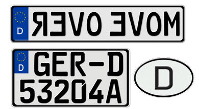 Germany Misc License Plates