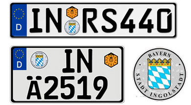 Ingolstadt License Plates