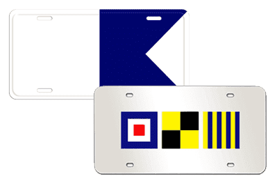 Nautical Custom License Plates