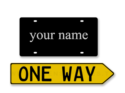 Custom/Fun License  Plates