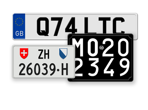 European License Plates