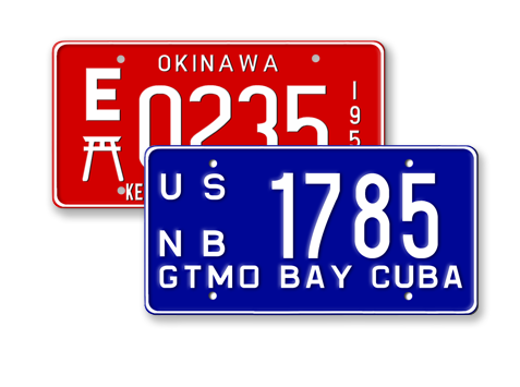 Military License Plates