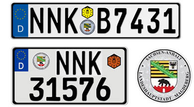 Sachsen-Anhalt License Plates