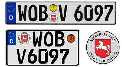 Wolfsburg License Plates
