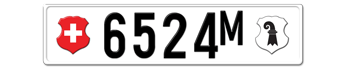 1905-1932 SWITZERLAND(BASEL-STADT) LICENSE PLATE -- EMBOSSED WITH YOUR CUSTOM NUMBER