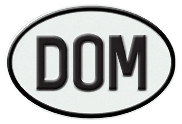 DOMINICAN REPUBLIC INTERNATIONAL IDENTIFICATION OVAL PLATE