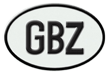 GIBRALTAR INTERNATIONAL IDENTIFICATION OVAL PLATE