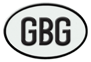 GUERNSEY INTERNATIONAL IDENTIFICATION OVAL PLATE