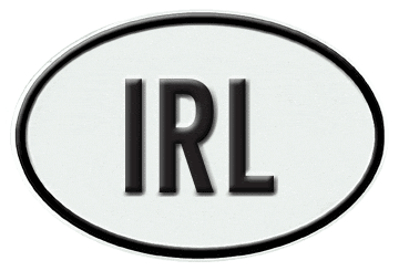 IRELAND INTERNATIONAL IDENTIFICATION OVAL PLATE